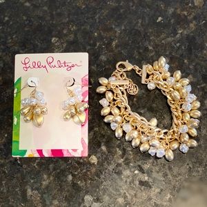 Lily Pulitzer Earrings & Bracelet